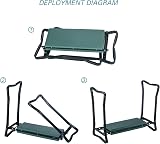 Artist Hand Garden Kneeler 2 in 1 Folding Seat with Tool Pouches & Handles view 8