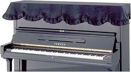 Amazon アップライトピアノカバー トップカバー ブラック系ニットベロア フリーサイズ カバー 楽器 Amazon アップライトピアノカバー トップカバー ブラック系ニットベロア フリーサイズ カバー 楽器