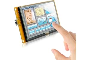 SCBRHMI 5″ Intelligent Series HMI Display STWC050WT-01 Resistive LCD-TFT Touch Screen 800 * 480, Widely Used in IoT Smart Device, Medical Device, Support Video Audio Animation Play Functions.