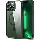 ESR for iPhone 13 Pro Max Case, Compatible with MagSafe, Shockproof Military-Grade Protection, Yellowing Resistant, Magnetic Phone Case for iPhone 13 Pro Max, (HaloLock), Clear Green