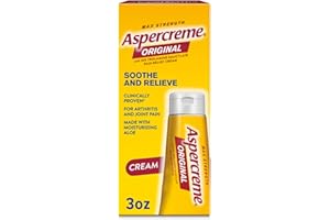 Aspercreme Original Pain Relief Cream for Arthritis, Joint & Muscle Pain, Non-Greasy Topical Analgesic with Moisturizing Aloe & Max-Strength 10% Trolamine Salicylate, 3 oz.