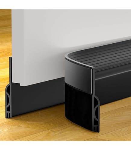 Bloqueador De Tiro De Puerta – Sello Autoadhesivo Para Debajo De La Puerta, Barrido Inferior, Color Blanco