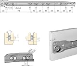 Emuca Drawer Runners 400mm Partial Extension White Set of 5 view 2