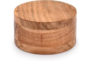 EDHAS Salt and Pepper - 2 Compartment Swivel Lid with Magnet to Keep Dry Kitchen Seasonings Storage Containers (4.75" x 4.75" x 2.5")