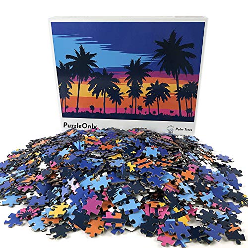 Jigsaw Puzzle 1000 Piece Palm Trees Puzzle Random Cut 1000 Pieces