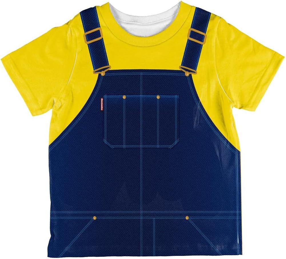 Halloween Overalls Yellow Shirt Costume All Over Toddler T
