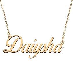 HUAN XUN Customized Custom Simple Any Name Necklace