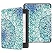 Fintie Slimshell Case for All-new Kindle Paperwhite (10th Generation, 2018 Release) - Premium Lightweight PU Leather Cover with Auto Sleep/Wake for Amazon Kindle Paperwhite E-reader, Emerald Illusions