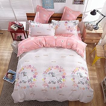 Amazon.com: BlessLiving Galaxy Unicorn Bedding Kids Girls