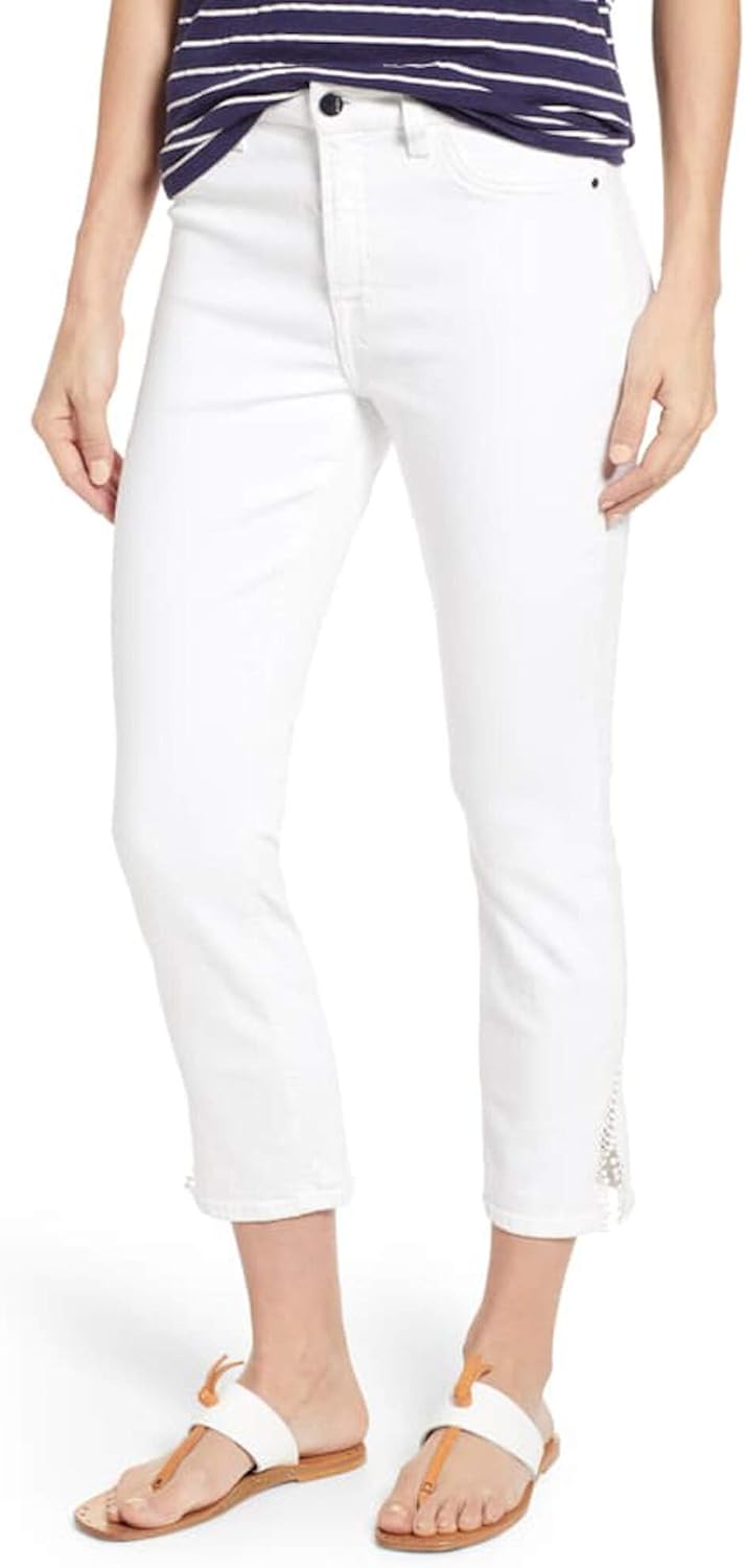 womens white straight leg pants