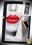 29089 Luscious red Lips/Padlock Black Matte Full