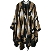 Bakerdani Women's Winter Wrap Blanket Poncho Cape Shawl Cardigans