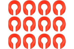 JCBIZ 12pcs Red Safety Rope Climbing Rope Protective Ring 13mm ID Climbing Rope Protection Cover Thimble Triangle Ring for 8-