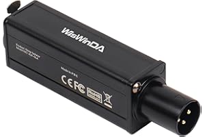 WisWinDa Upgrade Pro XLR 3Pin Single Channel Audio Isolation Box Ground Loop Isolator/Noise Filter/Hum Eliminator for Audio System Eliminate Hum&Buzzing Noise (WDISO018P-XLR-F-M)