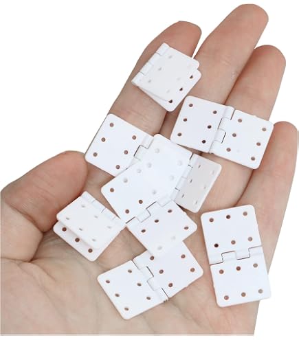 Goupilles RC Airplane Culnflun 40PCS RC Pinned Hinges Remote Control Airplane Plastic Hinge Model Aircraft Wing Parts Light Weight Corrosive Resisting (Small Charnières RC Avion