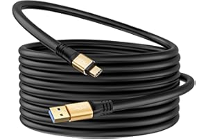 USB 3.0 A to USB C Cable 15FT, Extra Long Type A to Type C Cord, 3A Fast Charging & 5Gbps Data Transfer, Compatible with iPho