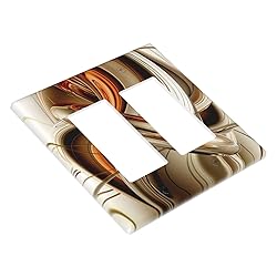 Modern Abstract Lines Painting Double Rocker Light