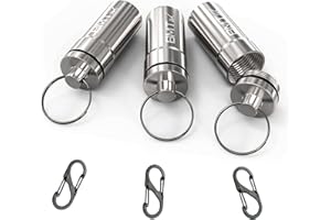 [Vacuum Seal | 3 Pack] Portable Ashtray with Lid | Smell Proof Pocket Ashtray with Lid and Keychain (for The Car, Outside, Pipes, Purse, Cigars and More) by BMTick UK