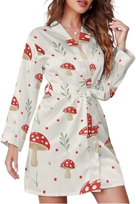 Bathrobe For Women Penkiiy Women's Soft Summer Dressing Gown