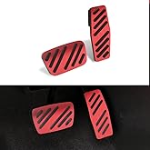GZJUNFUGJ Foot Pedal Cover Compatible for GMC Terrain Chevrolet Impala Cruze Blazer, for Cadillac XTS Auto Interior Pedal Cover, Gas Accelerator Brake Pedal Pad Cover Interior Parts No Drilling