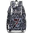 fanwenfeng Soccer Player Star Cristiano Ronaldo Multifunction Backpack CR7 Travel Student Football Fans Bookbag for Men Women (Style 7)