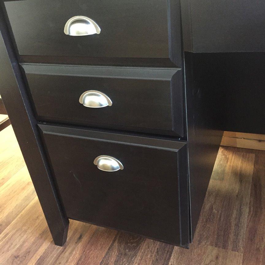 14/mo Finance Sauder Shoal Creek Executive Desk,Jamocha Wood finish Buy Now, Pay Later