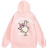 Aelfric Eden Towel Embroidery Bow Duck Pullover Hoodie Loose Cute Graphic Hoodies Y2k Hooded Sweatshirt Unisex