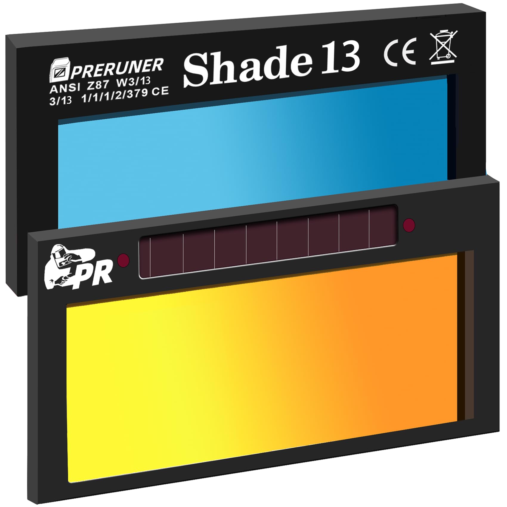 Gold Shade 13 2x4 1/4 Auto Darkening Welding