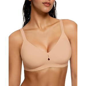 As Fairy Wireless Jelly Bra for Women Seamless Full Coverage No Underwire | Push Up Lift Support, Diamond-Shaped Hole Breatha