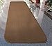 House, Home and More Skid-Resistant Carpet Runner - Toffee Brown - 8 Feet X 27 Inches