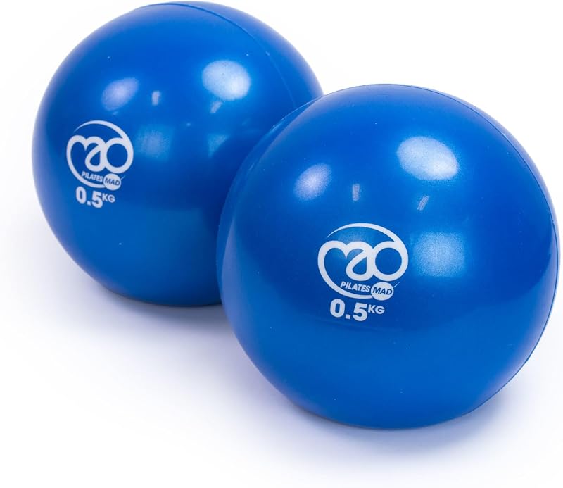 Fitness Mad Soft Weight Pair 0.5kg 1kg 1.5kg Pilates Sand Filled PVC