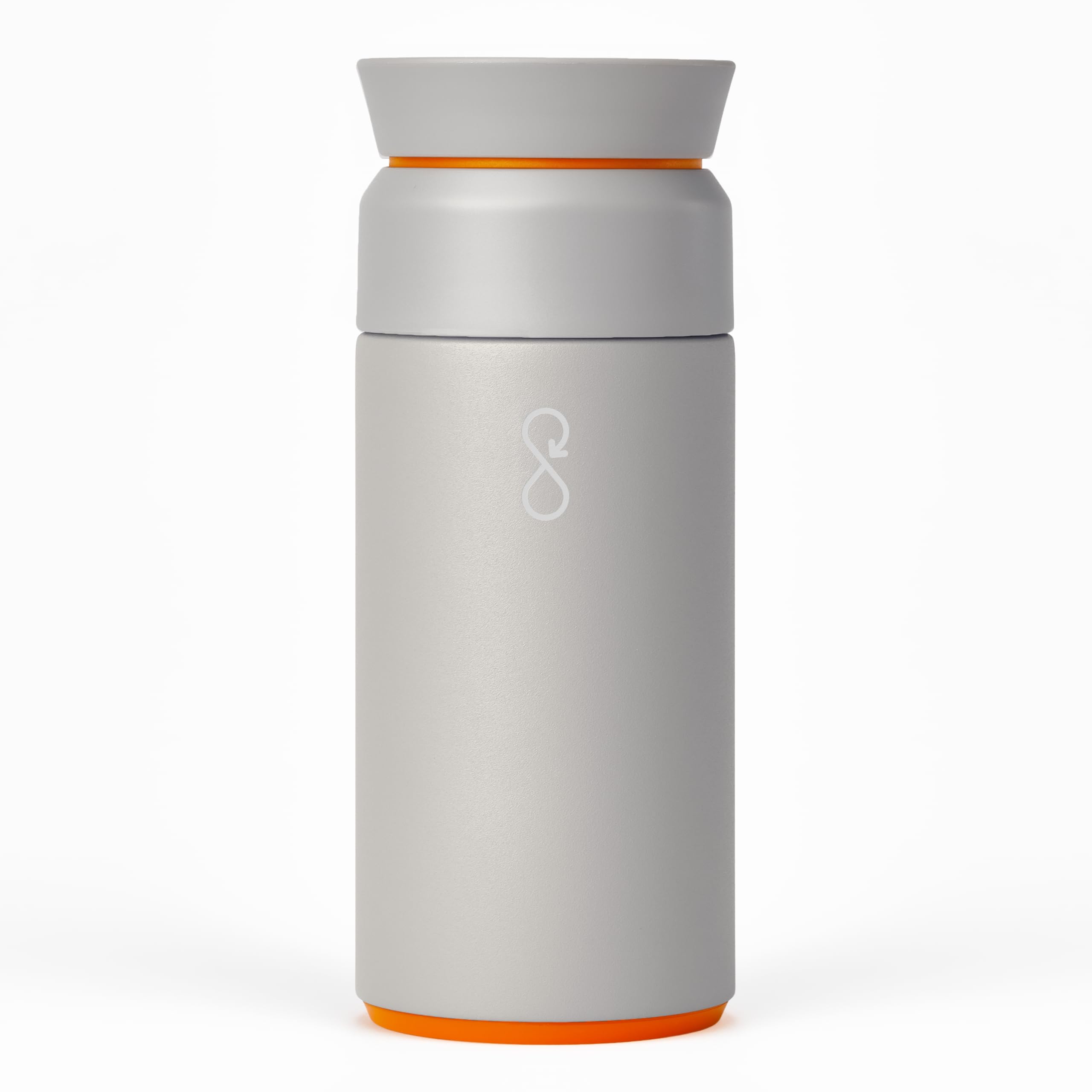 Ocean Bottle Brew Flask 350ml | Insulated Travel Flask for Hot & Cold Drinks | Recycled Stainless Steel | Sustainable, Eco Friendly Gift (Rock Grey)