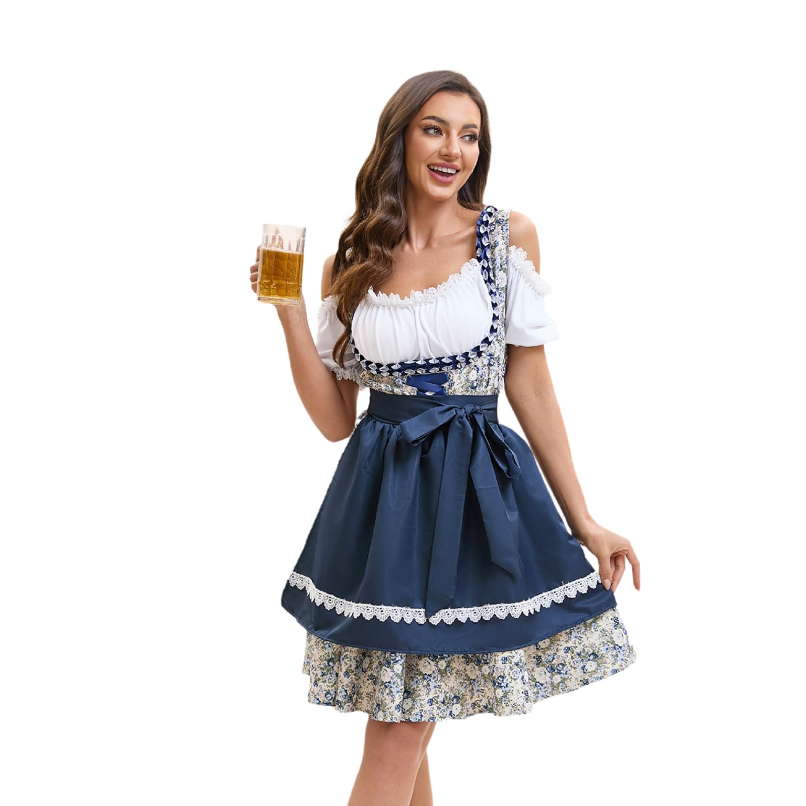 Photo 1 of YTWS Oktoberfest Outfits Women German Dirndl Dresses Bavarian Costumes(M)