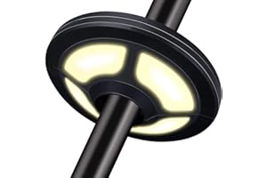 OYOCO Rechargeable Warm White Umbrella Light 2 Brightness Mode Cordless 36 LED- 3 x AA Battery Operated,Umbrella Pole Light for Patio Umbrellas,Camping Tents or Outdoor Use (Rechargeable Warm White)