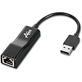 Ableconn USB2E100B USB to 10/100 Fast Ethernet Adapter for Windows, Mac, Linux, ChromeBook, Surface Pro, and Specific Android Tablets (ASIX AX88772B Low Power) - USB Ethernet Network - USB to RJ45