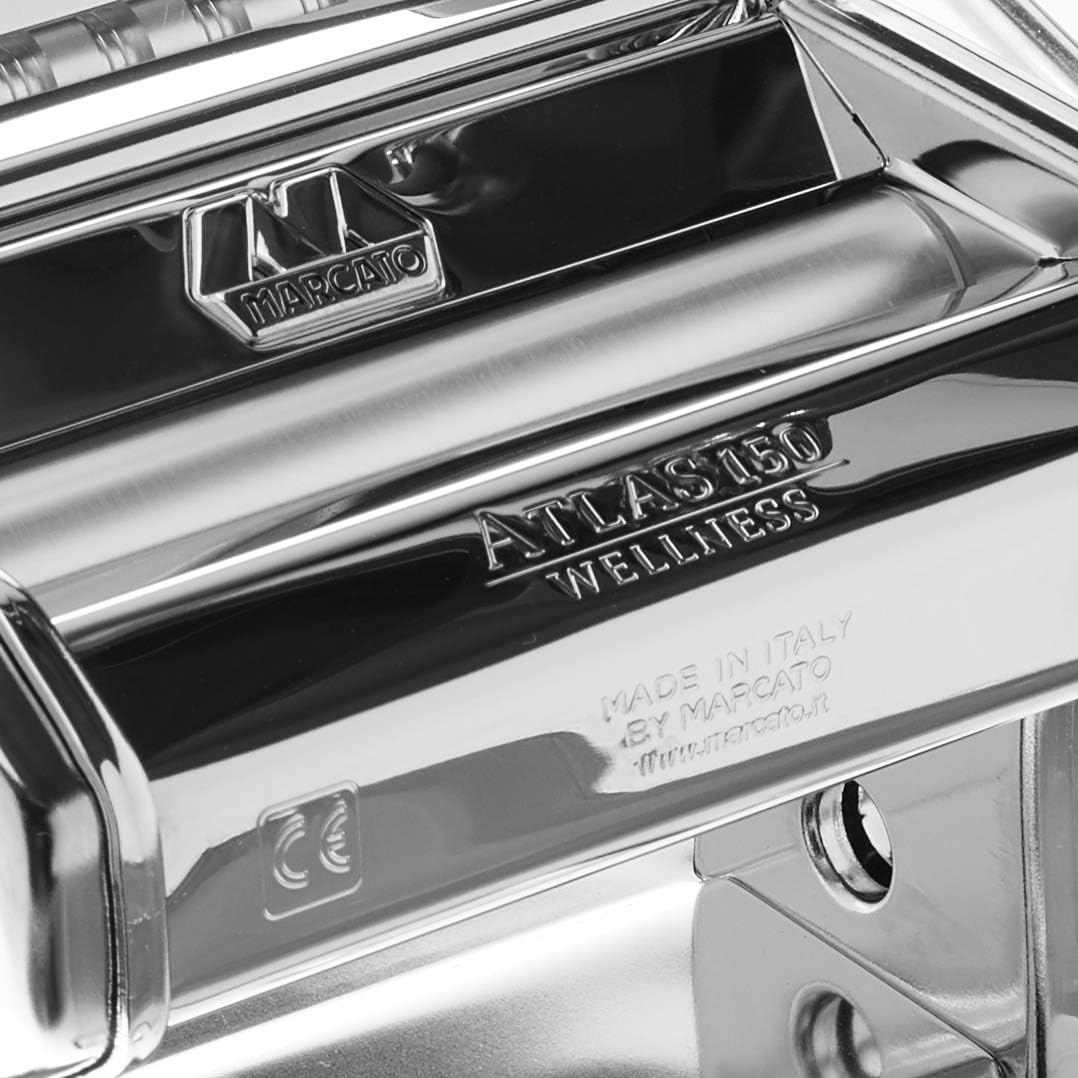 Marcato Atlas 150 Manual Pasta Machine Compatible with Interchangeable Accessory, Alloy, Silver, 40 x 30 x 20 cm - Image 3