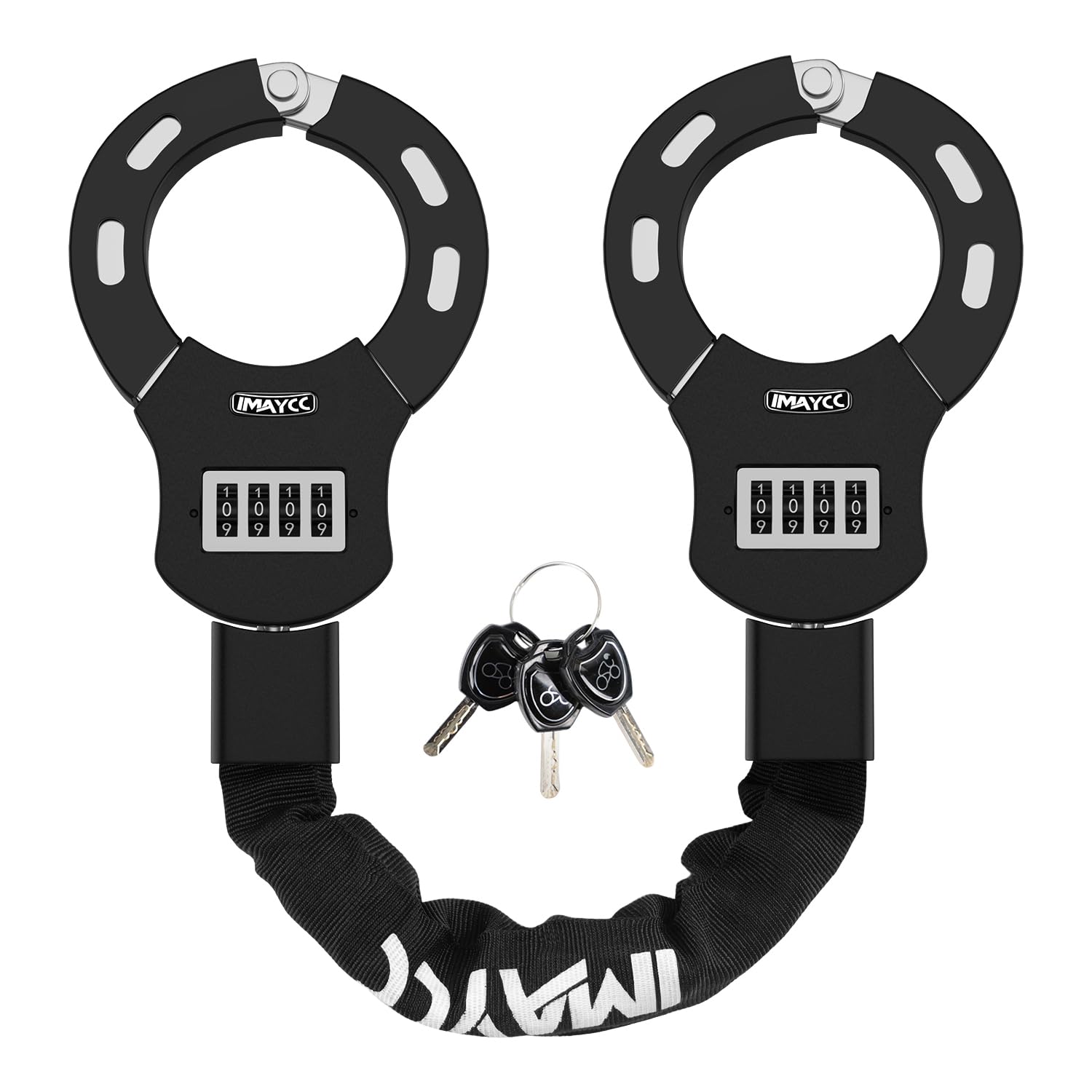 Photo 1 of IMAYCC Scooter Lock, 4 Digit Combination Electric Scooter Locks Anti Theft Heavy Duty Resettable with 3 Key, Chain Lock for E Scooter Bike Motorcycle & Door