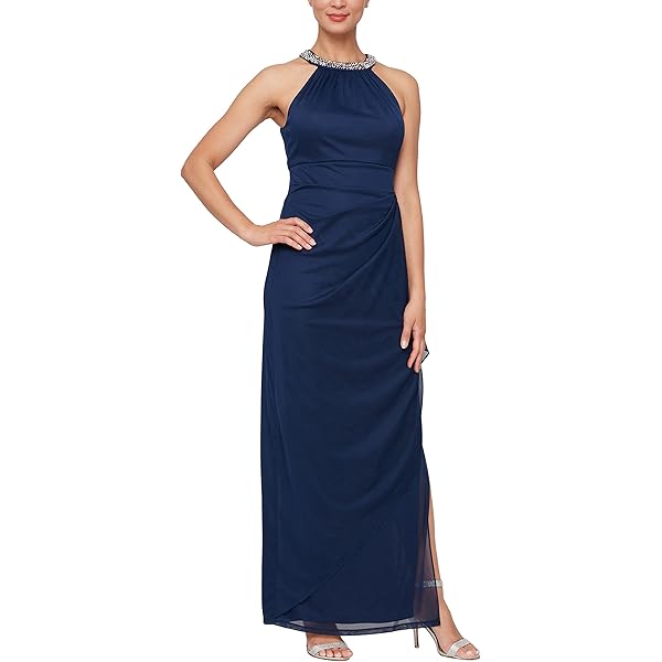 Amazon.com: Jessica Simpson Women's Blue V Neck Beaded Halter Dress,  Turkish Sea, 0 : Clothing, Shoes & Jewelry