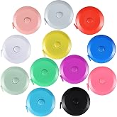 12 Pack Soft Retractable Measuring Tape Double-Scale 60-Inch/150cm for Body Measuring 12 Metric Tape Measure Sewing Craft Clo