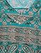 Vinmatto Women's Summer Short Sleeve V Neck Flowy Tunic Top(XL,Multi Green Blue)