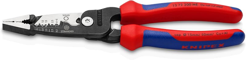 KNIPEX Wire Stripper 200mm Metric 0.75-6mm Solid 0.5-4mm Stranded Handles