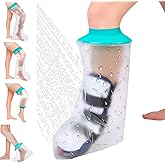 quiheat Waterproof Cast Covers for Shower Leg, Adult Cast Protector Bag | Reusable Shower Sleeve for Leg After Surgery, Comfortable &amp; Durable Cast Bag, Keeps Wounds Dry for Calf/Ankle/Wound/Bandages