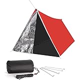 Life-Saving Equip:LYN Instant 1-2 Person Survival Emergency Shelter Tent,Thermal Reflective Waterproof Windproof Fireproof Li