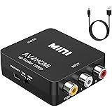 ABLEWE RCA to HDMI,AV to HDMI Converter, 1080P Mini RCA Composite CVBS Video Audio Converter Adapter Supporting PAL/NTSC for