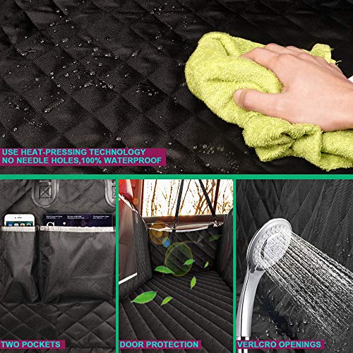 BRONZEMAN Dog Hammock for Back Seat - Nonslip Car Seat Covers for Middle Seat Armrest | See-Through Mesh Protector Covers,Tasteless, 100% Waterproof | Strong & Durable, Multiuse, Fits All Cars - Thumbnail 5