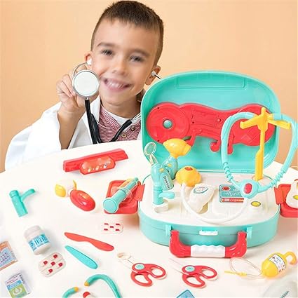 Lpinvin Ho Kinder Arzte Set Pretend Arzte Kit Spielzeug Krankenschwester Spielset Simulation Doktor Anzug Kind Madchen Jungen Cosplay Arzte Kit Verkleiden Farbe Grun Size One Size Amazon De Kuche Haushalt