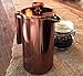 Large French Press Coffee Maker With Beautiful Copper Finish, Premium Insulated Stainless Steel & Spout Closure For High Heat Retention, Durable - NO Glass Parts Or Filter Replacement Needed, 34 oz