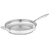 Cuisinart Professional Stainless Skillet with Helper, 12-Inch