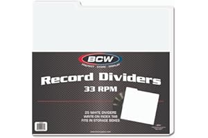BCW 33 RPM Record Dividers