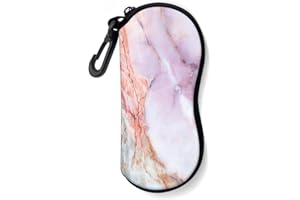 ZAXMEY Sunglasses Soft Case with Carabiner Ultra Light Neoprene Zipper Glasses Case